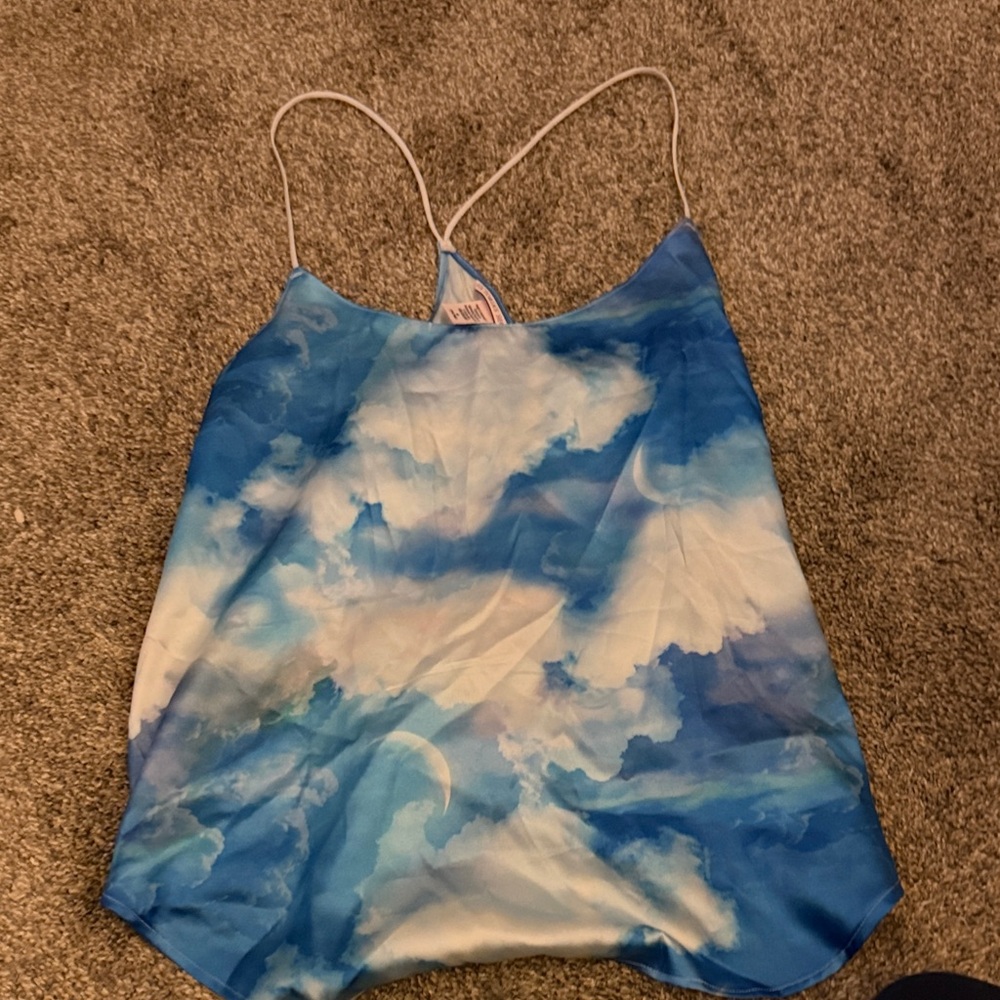 Victoria's Secret  Blue Sky Satin Pajamas - Picture 6 of 7